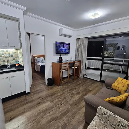 Flat Hotel The Palace Com Quarto Sala E Cozinha 圣保罗 Exterior photo