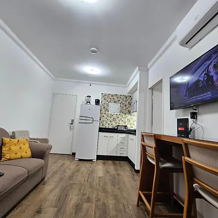 Flat Hotel The Palace Com Quarto Sala E Cozinha 圣保罗 Exterior photo