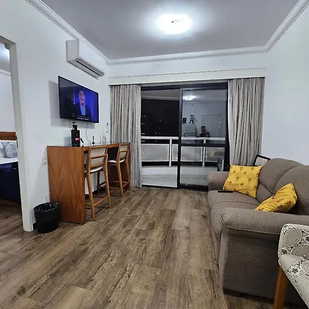 Flat Hotel The Palace Com Quarto Sala E Cozinha 圣保罗 Exterior photo